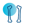 Two bones showing abnormalities